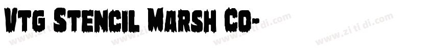 Vtg Stencil Marsh Co字体转换